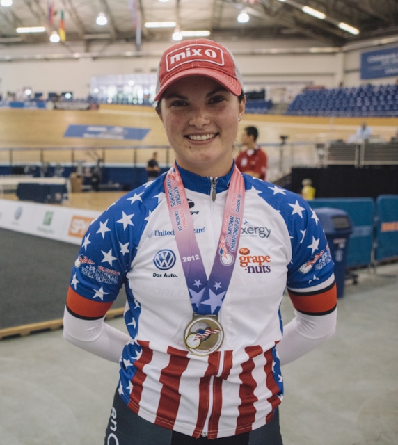 Madalyn Godby won the 500-meter time trial.